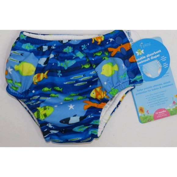 i play Reusable Absorbent Swimsuit Diaper 12 Months - Picture 1 of 8